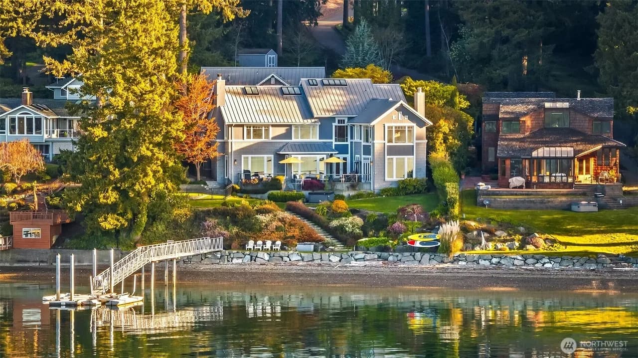 Architectural Waterfront Estate on Gig Harbor's Ford Drive